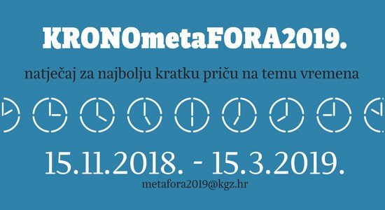 Natječaj za kratku priču - KRONOmetaFORA 2019.